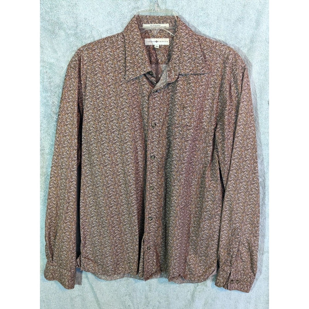 Joseph Abboud Men's groovy cool paisley Shirt M nifty side vents